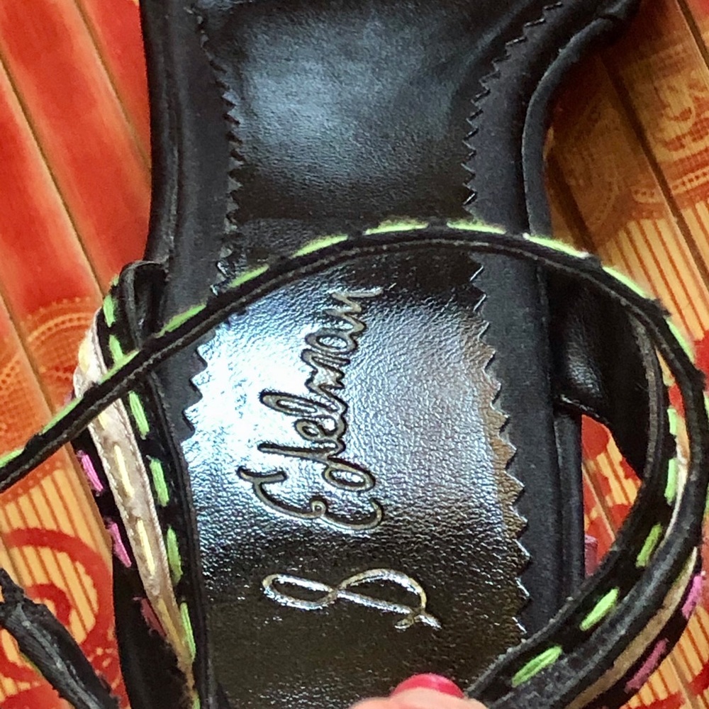 Sam Edelman Platform Button Silky Sandals 9M - Picture 8 of 15